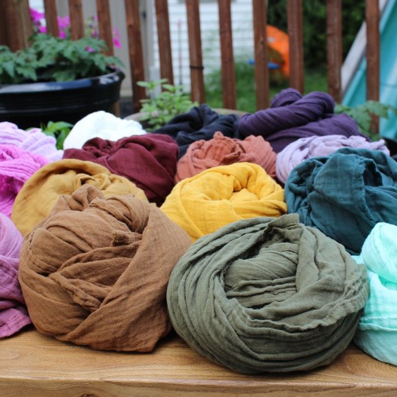 Laora NWT Organic scarf in mint color - Picture 5 of 5